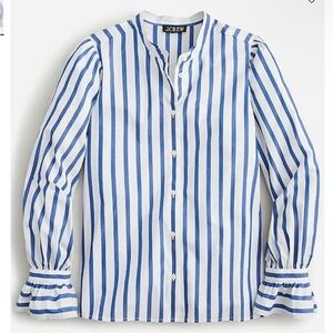 Jcrew Long-sleeve button-up with ruffle cuffs